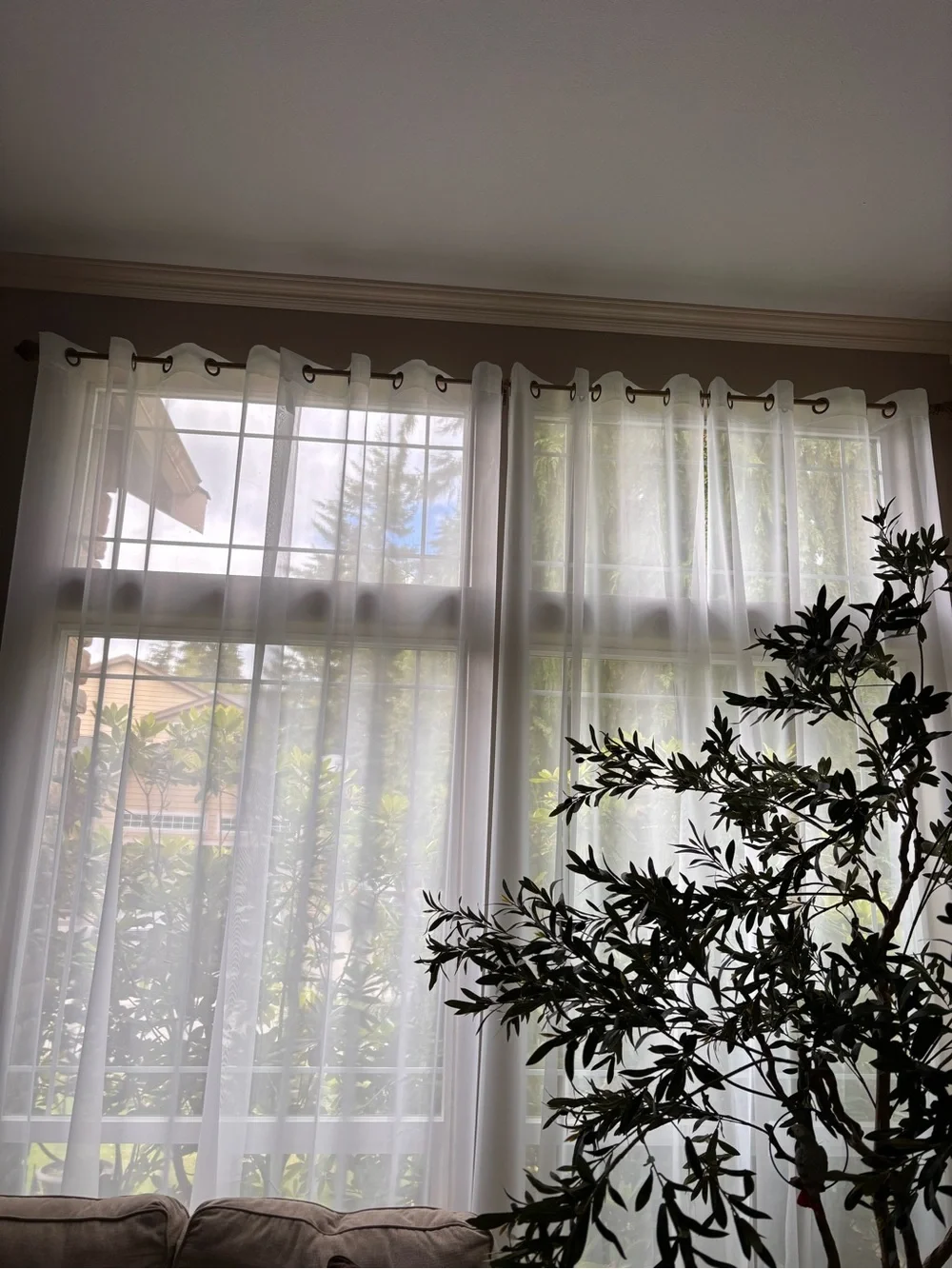 jcpenney White Sheer Grommet Window Panels
